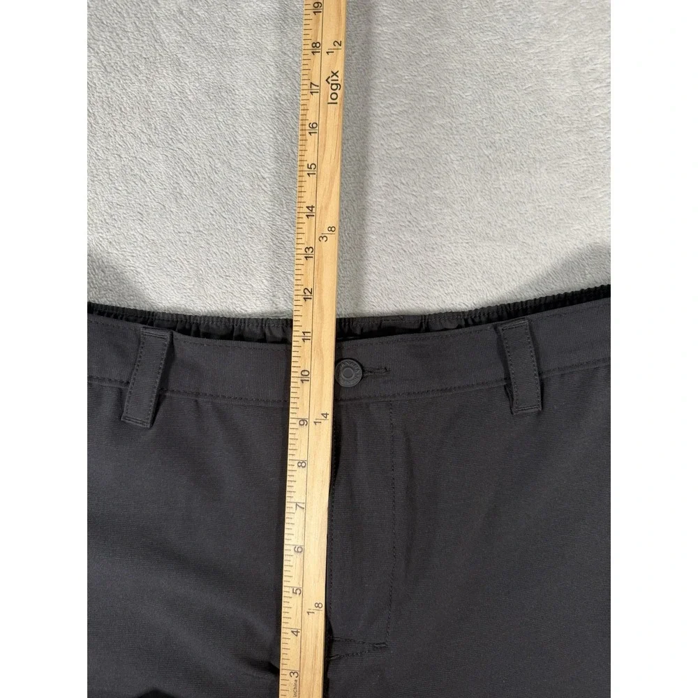 Banana Republic Shorts Mens 36 Black Flat Front Chino Casual